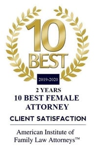 2019-2020 | 10 Best Female Attorney Client Satisfaction | American Institute of Family Law Attorneys